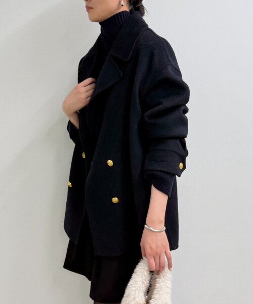 LOUNGEDRESS（ラウンジドレス）の「《大人気コート今年も登場！》ミドルリバーコート（その他アウター・レディース・ネイビー・FREE）」の8枚目の写真