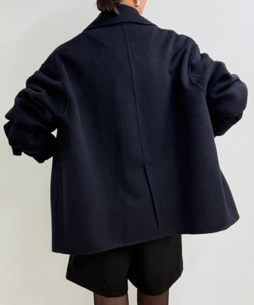 LOUNGEDRESS（ラウンジドレス）の「《大人気コート今年も登場！》ミドルリバーコート（その他アウター・レディース・ネイビー・FREE）」の9枚目の写真