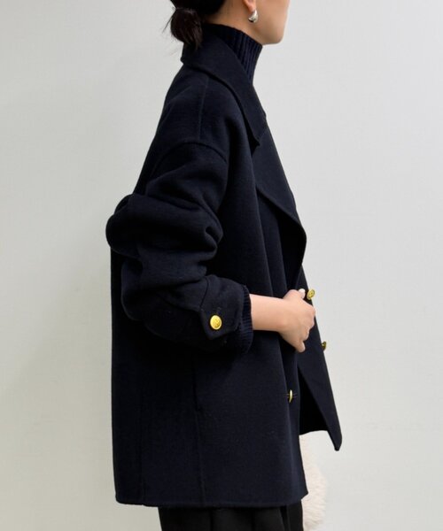 LOUNGEDRESS（ラウンジドレス）の「《大人気コート今年も登場！》ミドルリバーコート（その他アウター・レディース・ネイビー・FREE）」の10枚目の写真