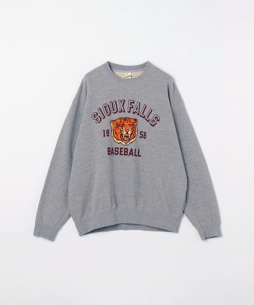 SHIPS any(シップス エニィ)の「SCREEN STARS: カレッジ プリント リラックス スウェット◆(スウェット・メンズ・カーキ/グレー・LARGE/MEDIUM)」の14枚目の写真