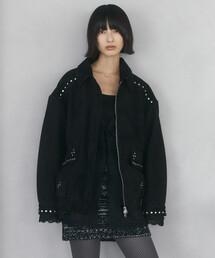 Firsthand/ファーストハンド ゴートレザー スタッズ ブルゾン【限定展開】 / Goat Leather Studs Blouson