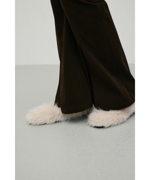 STYLEMIXER（スタイルミキサー）の「フェイクファーフラットシューズ（パンプス・レディース・グレー/ホワイト・LARGE/SMALL/MEDIUM）」の3枚目の写真