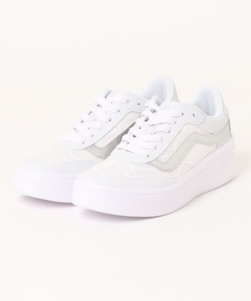 VANS(バンズ)の「VANS ヴァンズ TAYUC タユック V3962 F.LACE WHT/SILVER(スニーカー・レディース・ホワイト・4h/5/5h/6/6h/7/7h/8)」の1枚目の写真