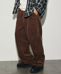 HINSON/ヒンソン 限定展開 HINSON 別注 ワイドストレート コーデュロイ ファティーグパンツ