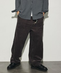 HINSON/ヒンソン 限定展開 HINSON 別注 ワイドストレート コーデュロイ ファティーグパンツ