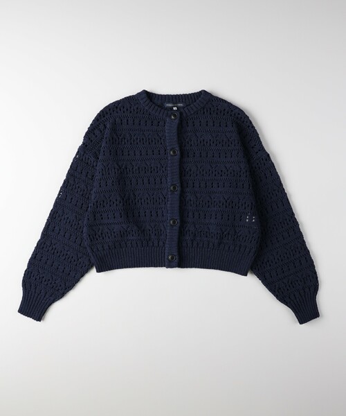 HONEYSUCKLE ROSE（ハニーサックルローズ）の「スカシ柄ニットカーディガン（カーディガン/ボレロ・レディース・ネイビー/モスグリーン・05/04）」の10枚目の写真
