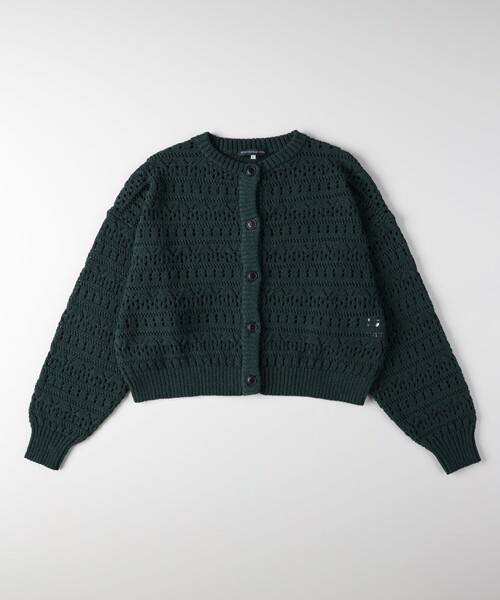 HONEYSUCKLE ROSE（ハニーサックルローズ）の「スカシ柄ニットカーディガン（カーディガン/ボレロ・レディース・ネイビー/モスグリーン・05/04）」の11枚目の写真