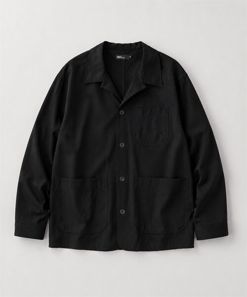 CRAFT STANDARD BOUTIQUE(クラフトスタンダードブティック)の「カバーオール(ミリタリージャケット・メンズ・ブラック/モカ・M/L)」の1枚目の写真