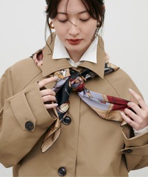 【LARUTA】[Web限定］ツイルステンカラーミドルコート