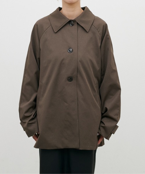LARUTA（ラルータ）の「【LARUTA】[Web限定］ツイルステンカラーミドルコート（ステンカラーコート・レディース・ベージュ/ブラウン・FREE）」の19枚目の写真
