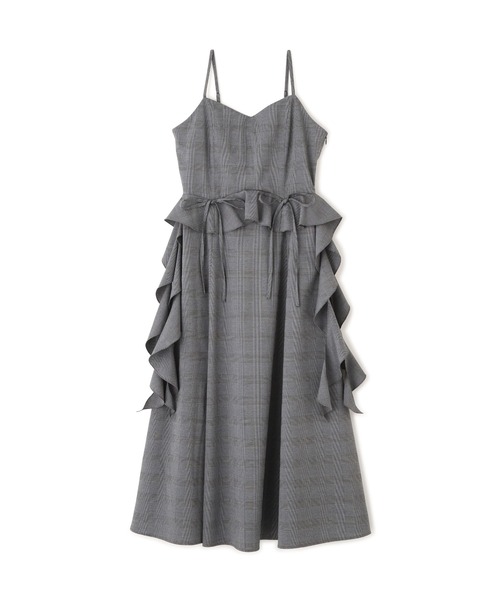 JILL by JILL STUART(ジルバイジルスチュアート)の「チェックキャミジャンスカ(ワンピース・レディース・ブラウン系その他/グレー系その他・FREE)」の9枚目の写真