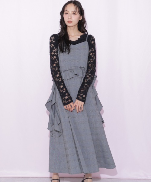 JILL by JILL STUART(ジルバイジルスチュアート)の「チェックキャミジャンスカ(ワンピース・レディース・ブラウン系その他/グレー系その他・FREE)」の19枚目の写真