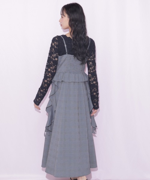 JILL by JILL STUART(ジルバイジルスチュアート)の「チェックキャミジャンスカ(ワンピース・レディース・ブラウン系その他/グレー系その他・FREE)」の22枚目の写真