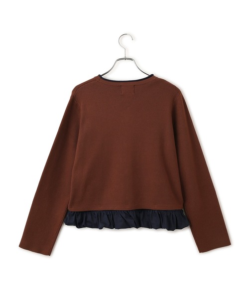 MARY QUANT(マリークワント)の「【MARY QUANT×VIS】メタルボタンドッキングカーディガン(カーディガン/ボレロ・レディース・ブラック/ダークブラウン/キナリ・FREE)」の5枚目の写真