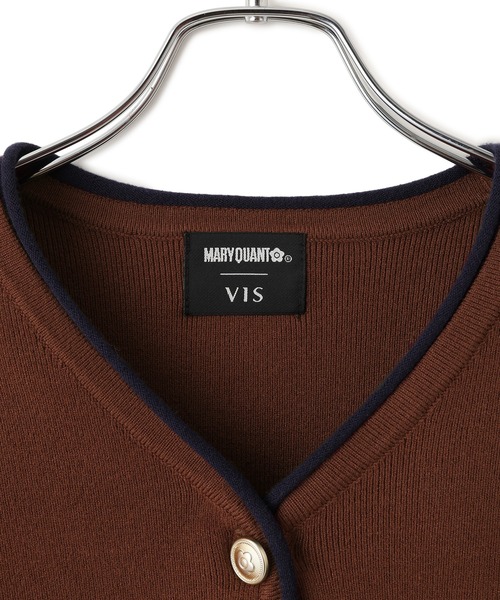 MARY QUANT(マリークワント)の「【MARY QUANT×VIS】メタルボタンドッキングカーディガン(カーディガン/ボレロ・レディース・ブラック/ダークブラウン/キナリ・FREE)」の9枚目の写真