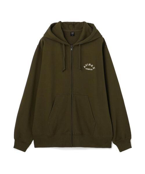 AVIREX（アヴィレックス）の「《WEB＆DEPOT限定》TOM CAT ZIP UP PARKA/パーカー（パーカー・メンズ・オリーブ系/マスタード/グレー/ブラック・S）」の9枚目の写真