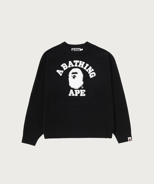 COLLEGE FUR LOGO SWEATER（ニット/セーター）｜A BATHING APE（ア