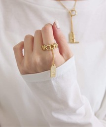 U by SPICK&SPAN（ユーバイスピックアンドスパン）の「《追加》SHUU/シュウ 奏那 SONA チェーンリング GOLD2（リング）」
