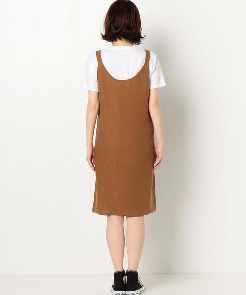 Another Edition（アナザーエディション）の「ニットキャミワンピース/AEMBC L/C KNIT CAMI OP◆（ワンピース・レディース・オフホワイト/ブラック/ライトピンク/マスタード・FREE）」の8枚目の写真