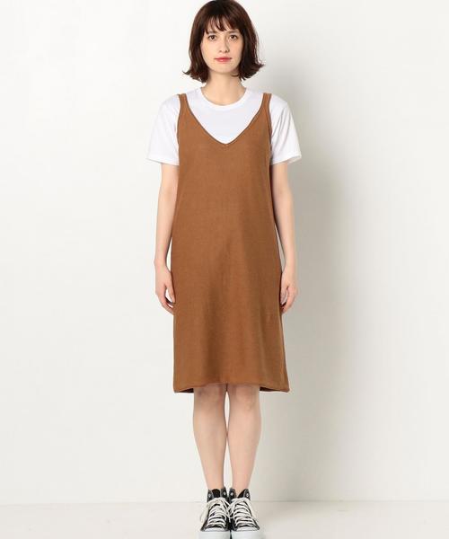 Another Edition（アナザーエディション）の「ニットキャミワンピース/AEMBC L/C KNIT CAMI OP◆（ワンピース・レディース・オフホワイト/ブラック/ライトピンク/マスタード・FREE）」の9枚目の写真