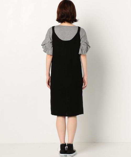 Another Edition（アナザーエディション）の「ニットキャミワンピース/AEMBC L/C KNIT CAMI OP◆（ワンピース・レディース・オフホワイト/ブラック/ライトピンク/マスタード・FREE）」の17枚目の写真