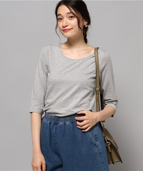 LIMITLESS LUXURY（リミットレスラグジュアリー）の「クルーネックカットソー◆（Tシャツ/カットソー・レディース・ホワイト/ブラック/グレー・FREE）」の15枚目の写真