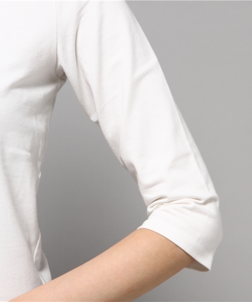 LIMITLESS LUXURY（リミットレスラグジュアリー）の「クルーネックカットソー◆（Tシャツ/カットソー・レディース・ホワイト/ブラック/グレー・FREE）」の5枚目の写真