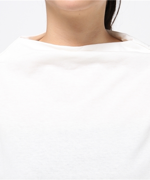 MYSELF ABAHOUSE（マイセルフアバハウス）の「カヴェール天竺ボトルネックカットソー（Tシャツ/カットソー・レディース・キャメル/オフホワイト/グレー・FREE）」の7枚目の写真