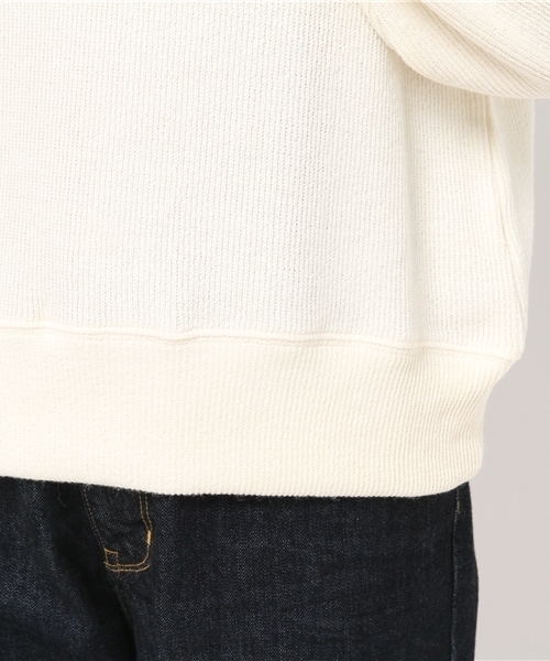 Denime（ドゥニーム）の「ニットソーリブトップス（Tシャツ/カットソー・レディース・グレー/ワイン/ホワイト・FREE）」の4枚目の写真