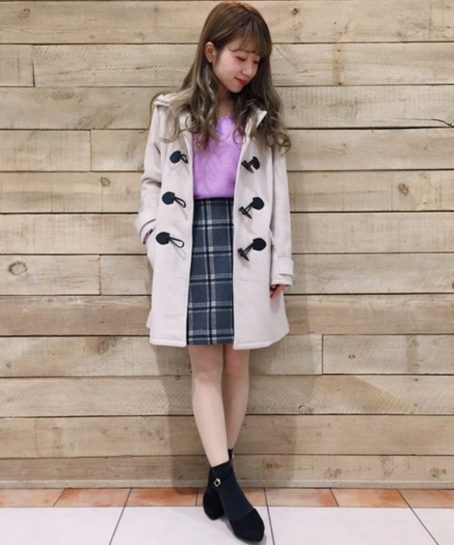 archives（アルシーヴ）の「チェック ウールタイトスカート（スカート・レディース・グレー/カーキ/ネイビー・MEDIUM）」の4枚目の写真