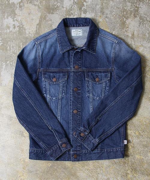 coen（コーエン）の「コーン・デニムジャケット17SS（デニムジャケット・メンズ・ネイビー/コバルトブルー・X-LARGE/LARGE/MEDIUM/SMALL）」の2枚目の写真