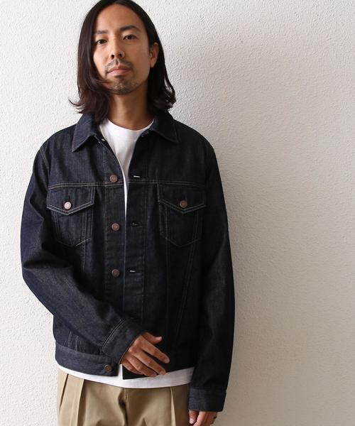 coen（コーエン）の「コーン・デニムジャケット17SS（デニムジャケット・メンズ・ネイビー/コバルトブルー・X-LARGE/LARGE/MEDIUM/SMALL）」の3枚目の写真