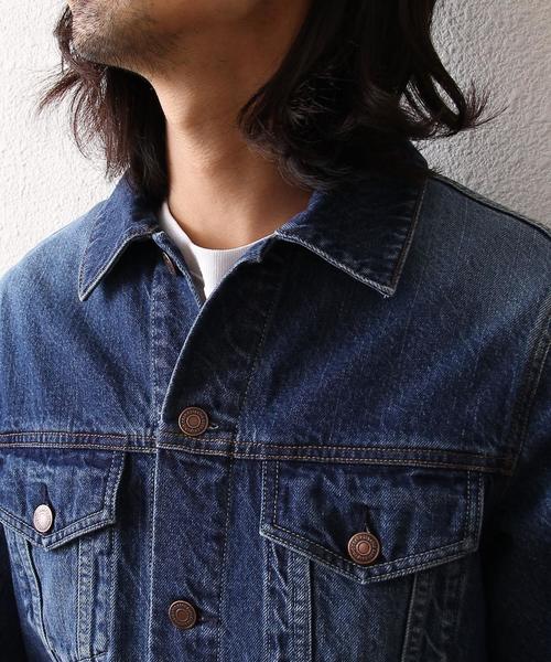 coen（コーエン）の「コーン・デニムジャケット17SS（デニムジャケット・メンズ・ネイビー/コバルトブルー・X-LARGE/LARGE/MEDIUM/SMALL）」の13枚目の写真