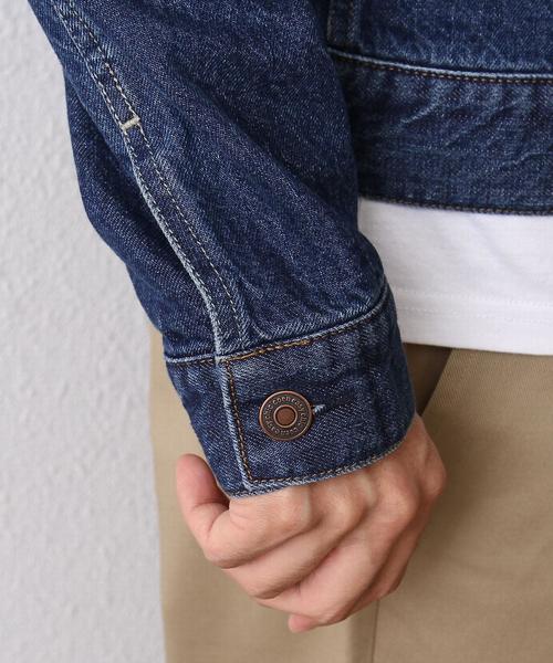 coen（コーエン）の「コーン・デニムジャケット17SS（デニムジャケット・メンズ・ネイビー/コバルトブルー・X-LARGE/LARGE/MEDIUM/SMALL）」の14枚目の写真