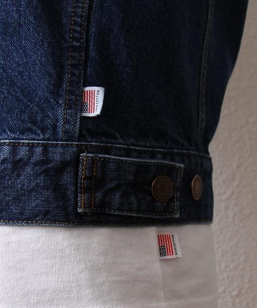 coen（コーエン）の「コーン・デニムジャケット17SS（デニムジャケット・メンズ・ネイビー/コバルトブルー・X-LARGE/LARGE/MEDIUM/SMALL）」の16枚目の写真