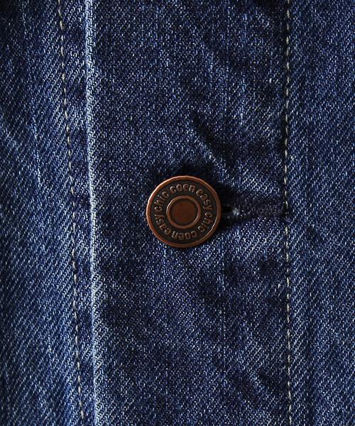 coen（コーエン）の「コーン・デニムジャケット17SS（デニムジャケット・メンズ・ネイビー/コバルトブルー・X-LARGE/LARGE/MEDIUM/SMALL）」の7枚目の写真