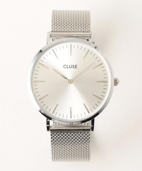 CLUSE(クルース)の「<CLUSE>メッシュ38mmフェイスウォッチ/シルバーカラー :(アナログ腕時計・レディース・シルバー・FREE)」の1枚目の写真