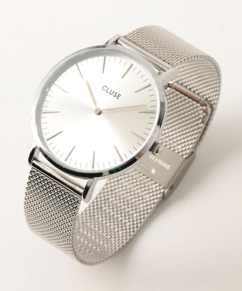CLUSE(クルース)の「<CLUSE>メッシュ38mmフェイスウォッチ/シルバーカラー :(アナログ腕時計・レディース・シルバー・FREE)」の2枚目の写真
