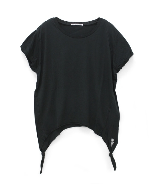 RNA（アールエヌエー）の「M0680 ツイストスリーブTシャツ（Tシャツ/カットソー・レディース・ホワイト/ピンク/ブラック・MEDIUM）」の3枚目の写真
