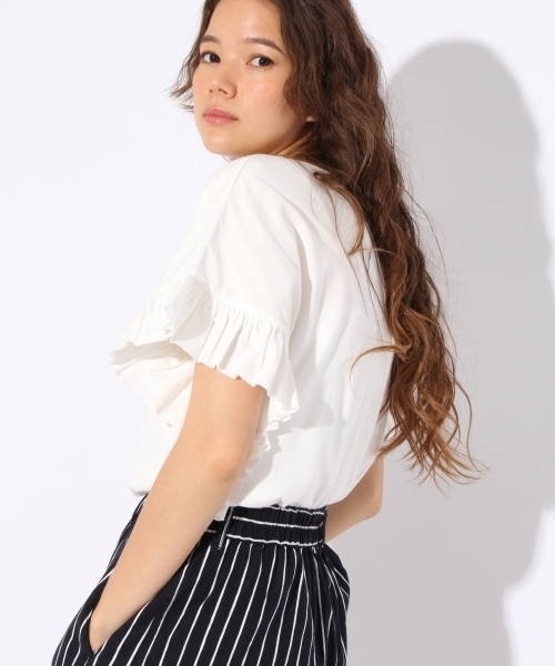 Niko And ニコアンド の Cワイド袖フリルtシャツ Niko And Tシャツ カットソー Wear