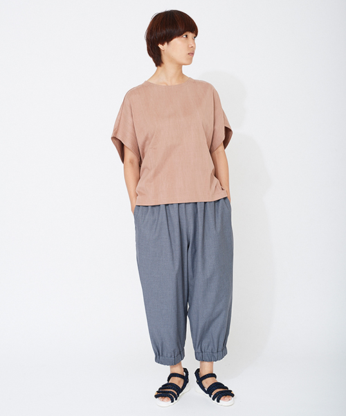 mercibeaucoup,（メルシーボークー）の「Ｂ：サマーウールトロ（その他パンツ・レディース・グレー/ネイビー・01/03）」の6枚目の写真