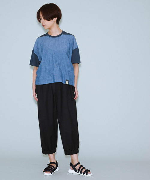 mercibeaucoup,（メルシーボークー）の「Ｂ：サマーウールトロ（その他パンツ・レディース・グレー/ネイビー・01/03）」の16枚目の写真