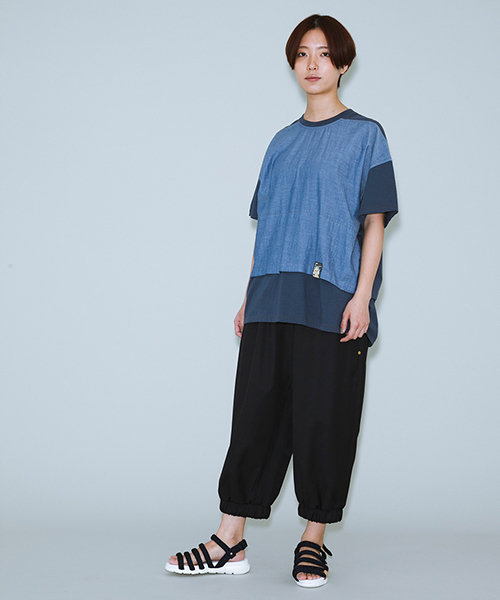 mercibeaucoup,（メルシーボークー）の「Ｂ：サマーウールトロ（その他パンツ・レディース・グレー/ネイビー・01/03）」の18枚目の写真