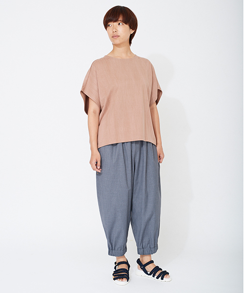 mercibeaucoup,（メルシーボークー）の「Ｂ：サマーウールトロ（その他パンツ・レディース・グレー/ネイビー・01/03）」の15枚目の写真