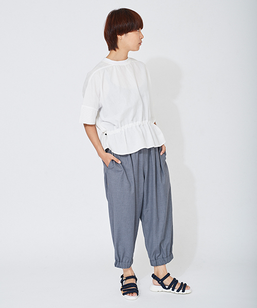 mercibeaucoup,（メルシーボークー）の「Ｂ：サマーウールトロ（その他パンツ・レディース・グレー/ネイビー・01/03）」の10枚目の写真