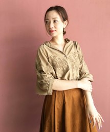 PICCIN | スキッパーエンブロイダリーブラウス(シャツ/ブラウス)