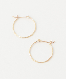 agete | K10フープピアス(ピアス（両耳用）)