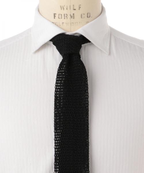 NICKY（ニッキー）の「＜Nicky(ニッキー)＞ KNIT（ネクタイ・メンズ・ブラック/ダークグリーン/ターコイズブルー/ネイビー・FREE）」の2枚目の写真