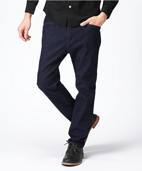 WEGO（ウィゴー）の「WEGO/サルエルスキニーデニムパンツ（デニムパンツ・メンズ・アイボリー/ブラック/ライトブラウン/グリーン/ターコイズブルー/ネイビー/ロイヤルブルー/ワイン/ベージュ・SMALL/MEDIUM/LARGE）」の14枚目の写真