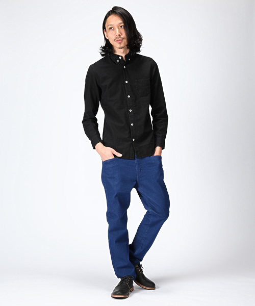 WEGO（ウィゴー）の「WEGO/サルエルスキニーデニムパンツ（デニムパンツ・メンズ・アイボリー/ブラック/ライトブラウン/グリーン/ターコイズブルー/ネイビー/ロイヤルブルー/ワイン/ベージュ・SMALL/MEDIUM/LARGE）」の17枚目の写真